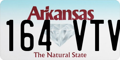 AR license plate 164VTV