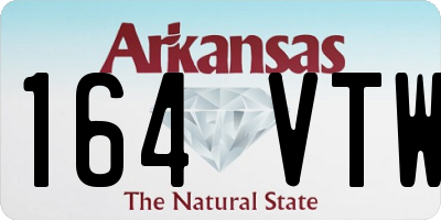 AR license plate 164VTW