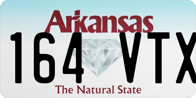 AR license plate 164VTX