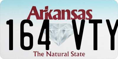 AR license plate 164VTY