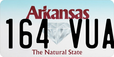 AR license plate 164VUA