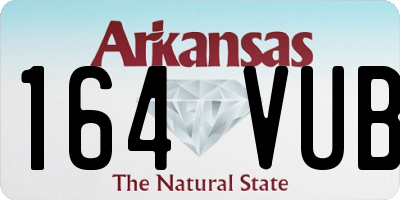 AR license plate 164VUB