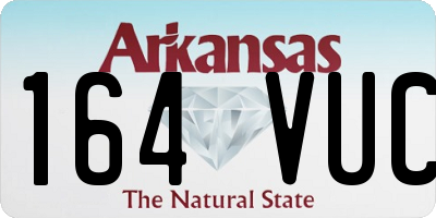 AR license plate 164VUC