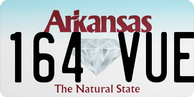 AR license plate 164VUE