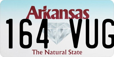 AR license plate 164VUG