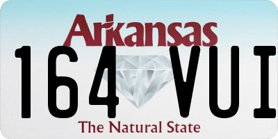 AR license plate 164VUI