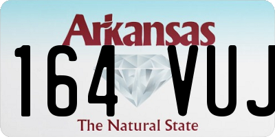 AR license plate 164VUJ