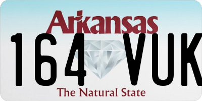 AR license plate 164VUK