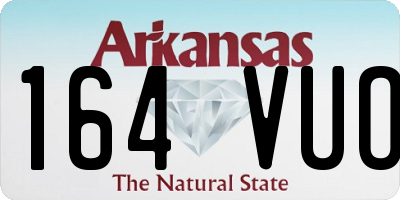 AR license plate 164VUO