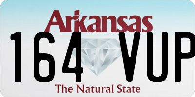 AR license plate 164VUP