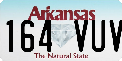 AR license plate 164VUV