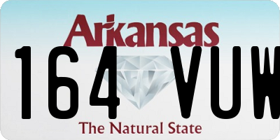 AR license plate 164VUW