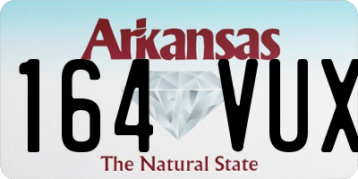 AR license plate 164VUX
