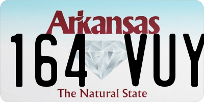 AR license plate 164VUY