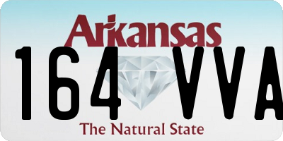AR license plate 164VVA