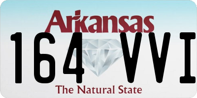 AR license plate 164VVI