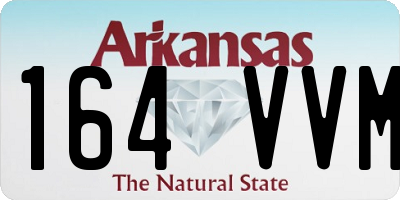 AR license plate 164VVM