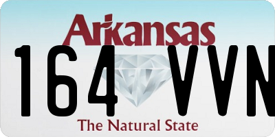 AR license plate 164VVN