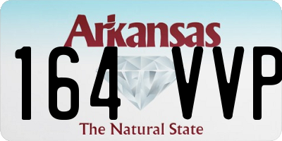 AR license plate 164VVP