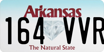 AR license plate 164VVR