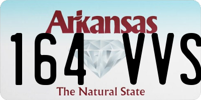 AR license plate 164VVS