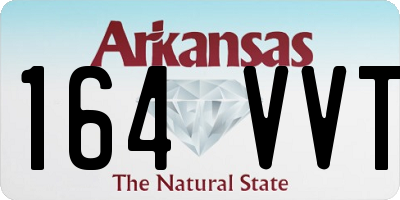 AR license plate 164VVT