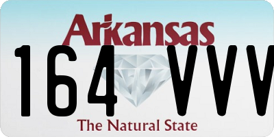 AR license plate 164VVV