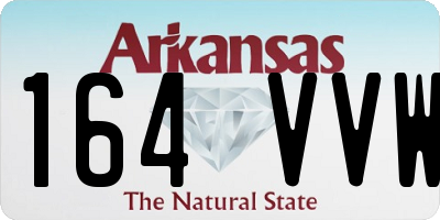 AR license plate 164VVW