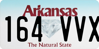 AR license plate 164VVX