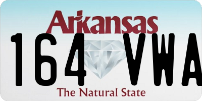AR license plate 164VWA