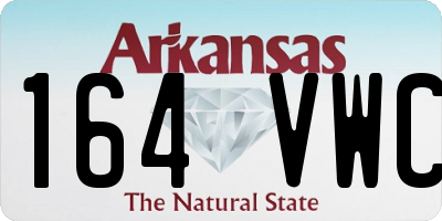 AR license plate 164VWC