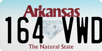 AR license plate 164VWD