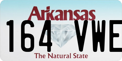 AR license plate 164VWE