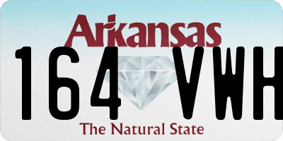 AR license plate 164VWH