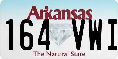 AR license plate 164VWI