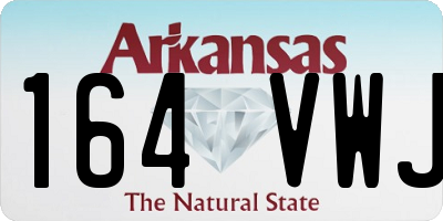 AR license plate 164VWJ