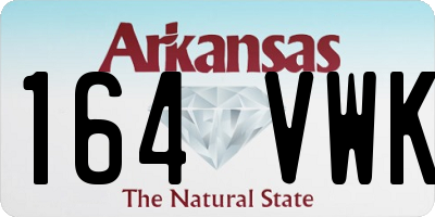 AR license plate 164VWK