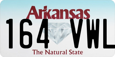 AR license plate 164VWL