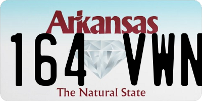 AR license plate 164VWN