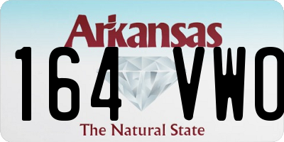 AR license plate 164VWO