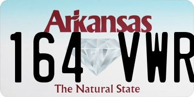 AR license plate 164VWR