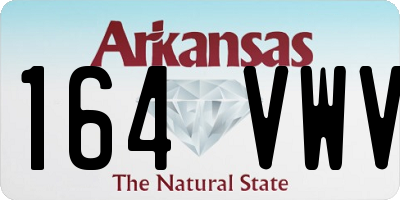 AR license plate 164VWV