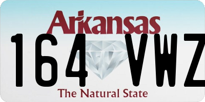 AR license plate 164VWZ