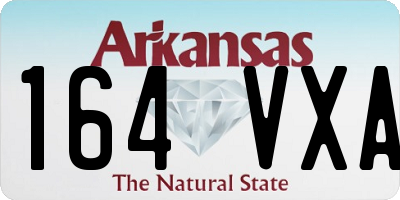 AR license plate 164VXA