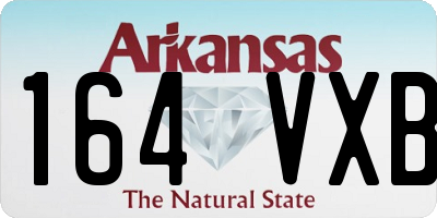 AR license plate 164VXB
