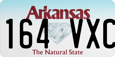 AR license plate 164VXC