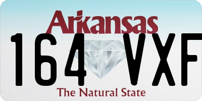 AR license plate 164VXF