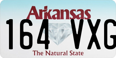 AR license plate 164VXG