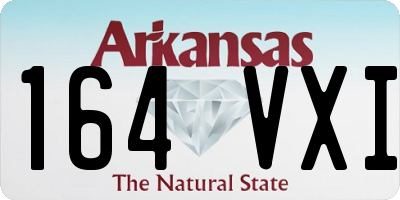AR license plate 164VXI