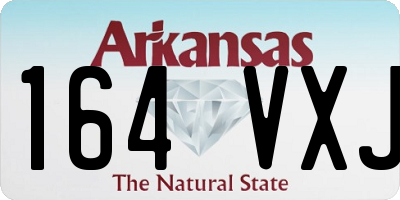 AR license plate 164VXJ
